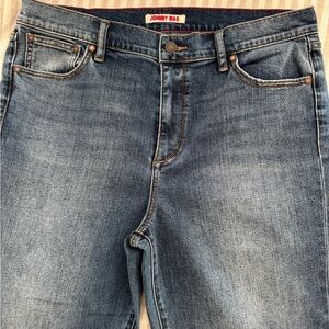 Johnny Was Denim with Brown Leather Patch